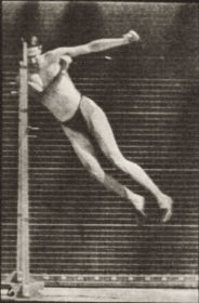 Plate 157 Jumping, running twist high jump — figure reference